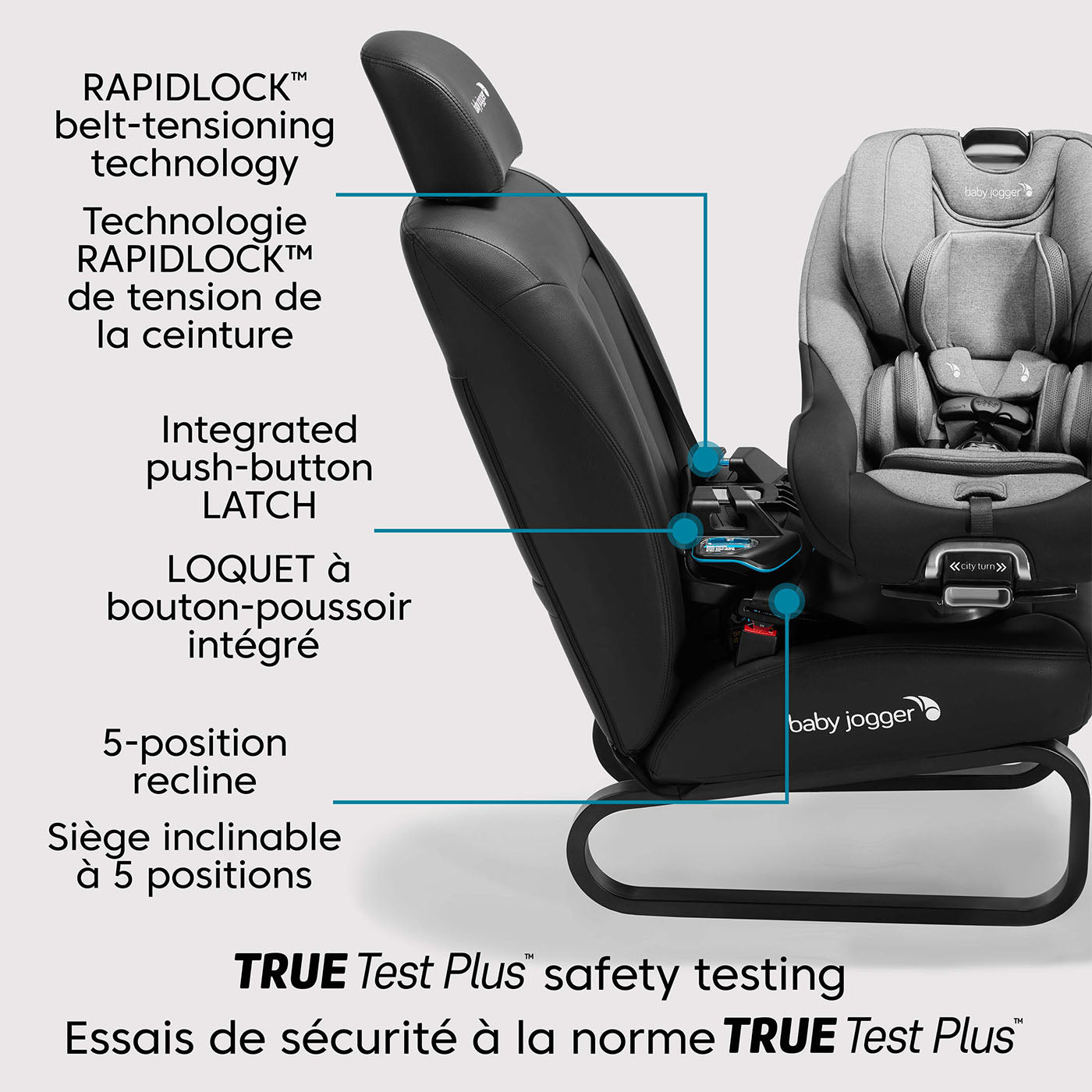 city turn™ rotating car seat
