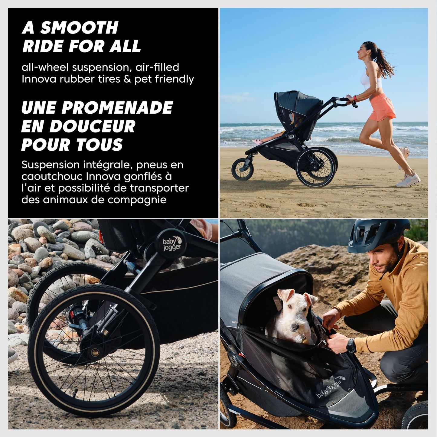 Joggeur Baby Jogger City Prix x poussette remorque pour vélo