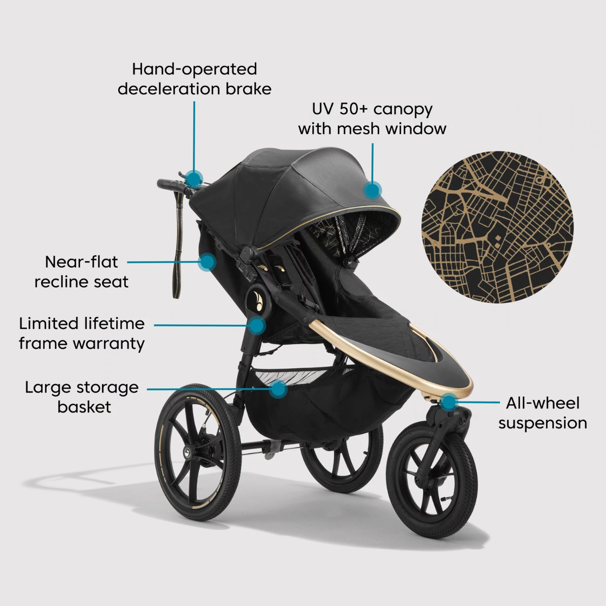 summit™ x Robin Arzón jogging stroller