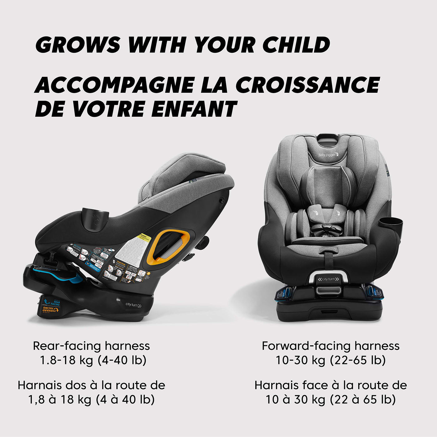 city turn™ rotating car seat – Baby Jogger Canada